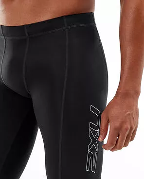 2XU Men's COMPRESSION SHORTS-MA3851B (BLK/SIL)