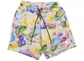 A Bathing Ape Art Camo Sweatshorts in Pastel