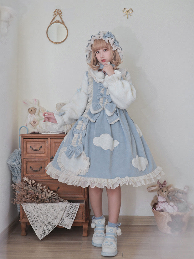 above the cloud winter cloud lolita dress 2021 winter