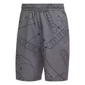 adidas Men's Shorts Club Graphic - Grey HC8491