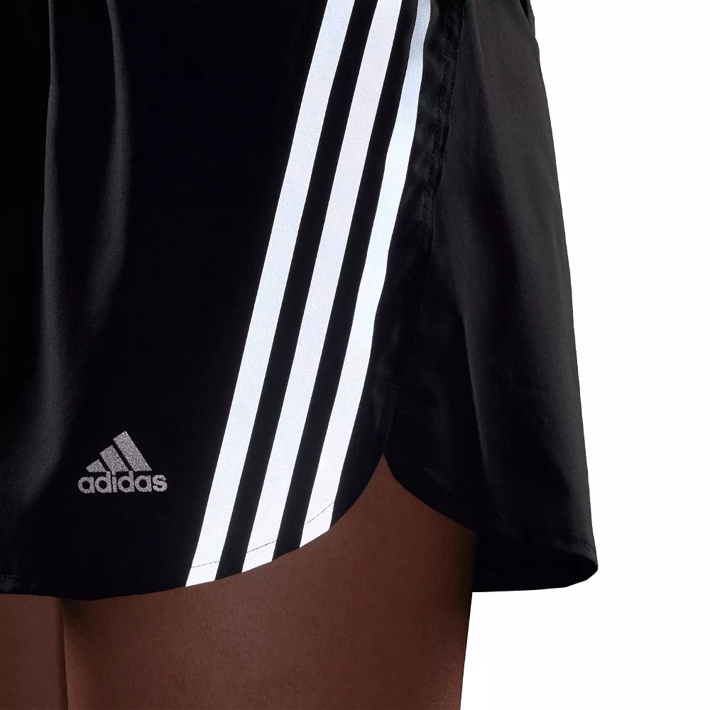 Adidas Women's Run Icons 3-Stripes Running 4 Inch Shorts