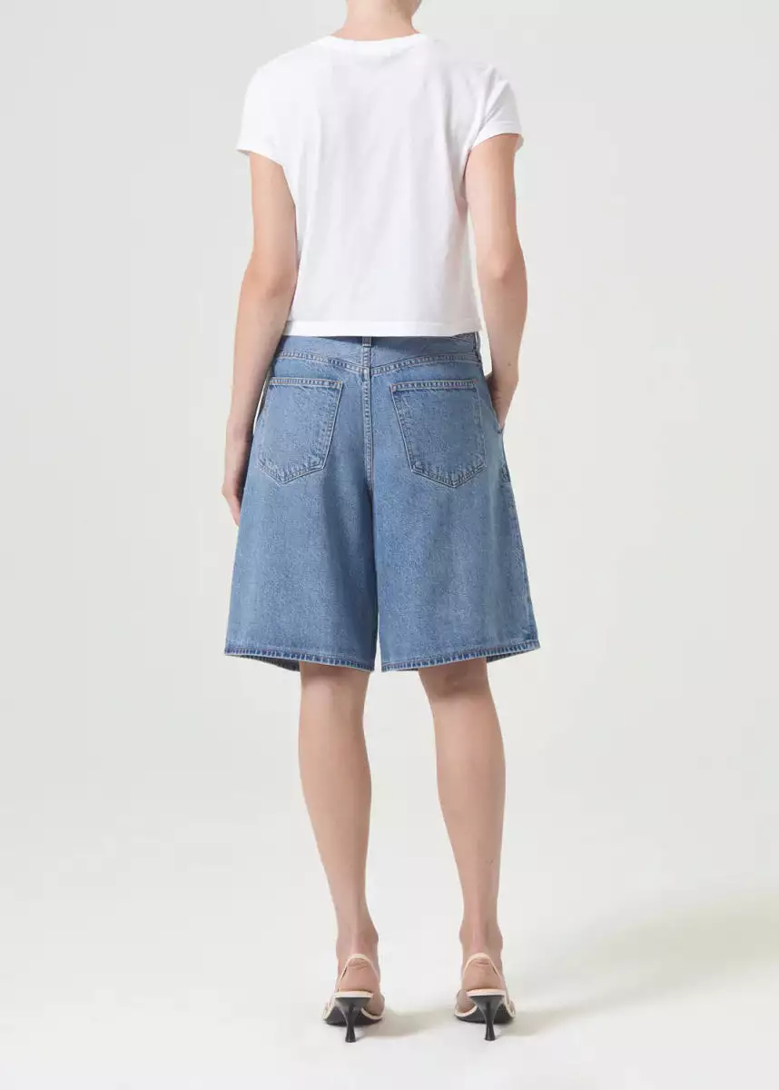 AGOLDE Ellis Trouser Shorts in baffle