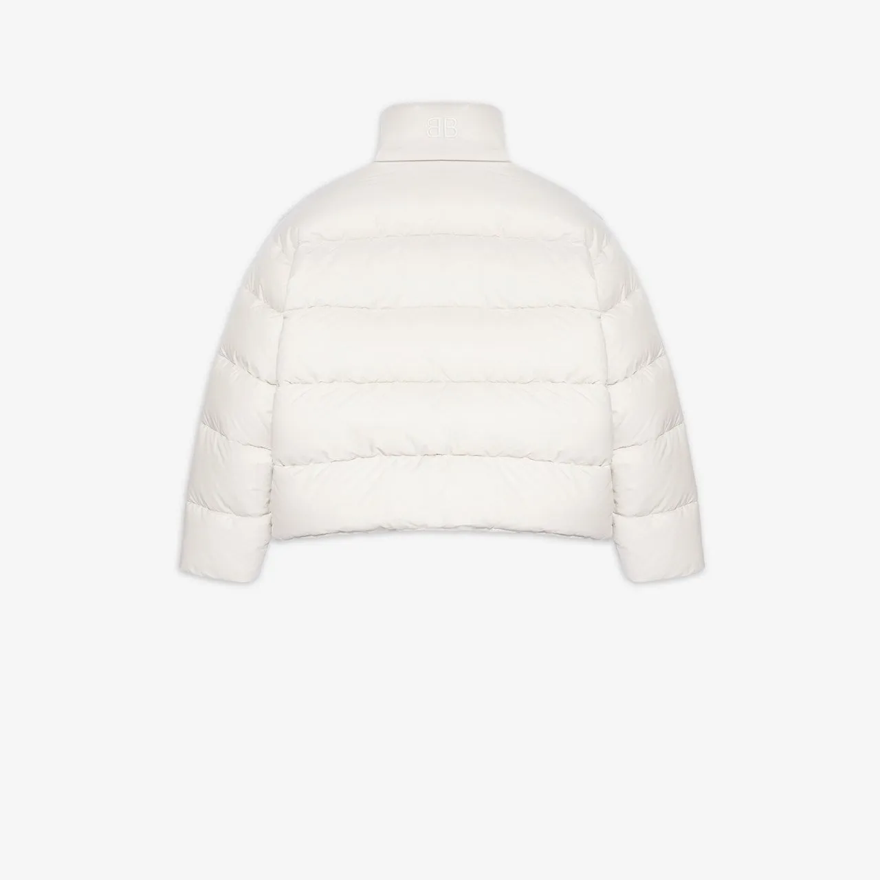 Balenciaga Womens BB Puffer in Chalky White