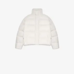 Balenciaga Womens BB Puffer in Chalky White