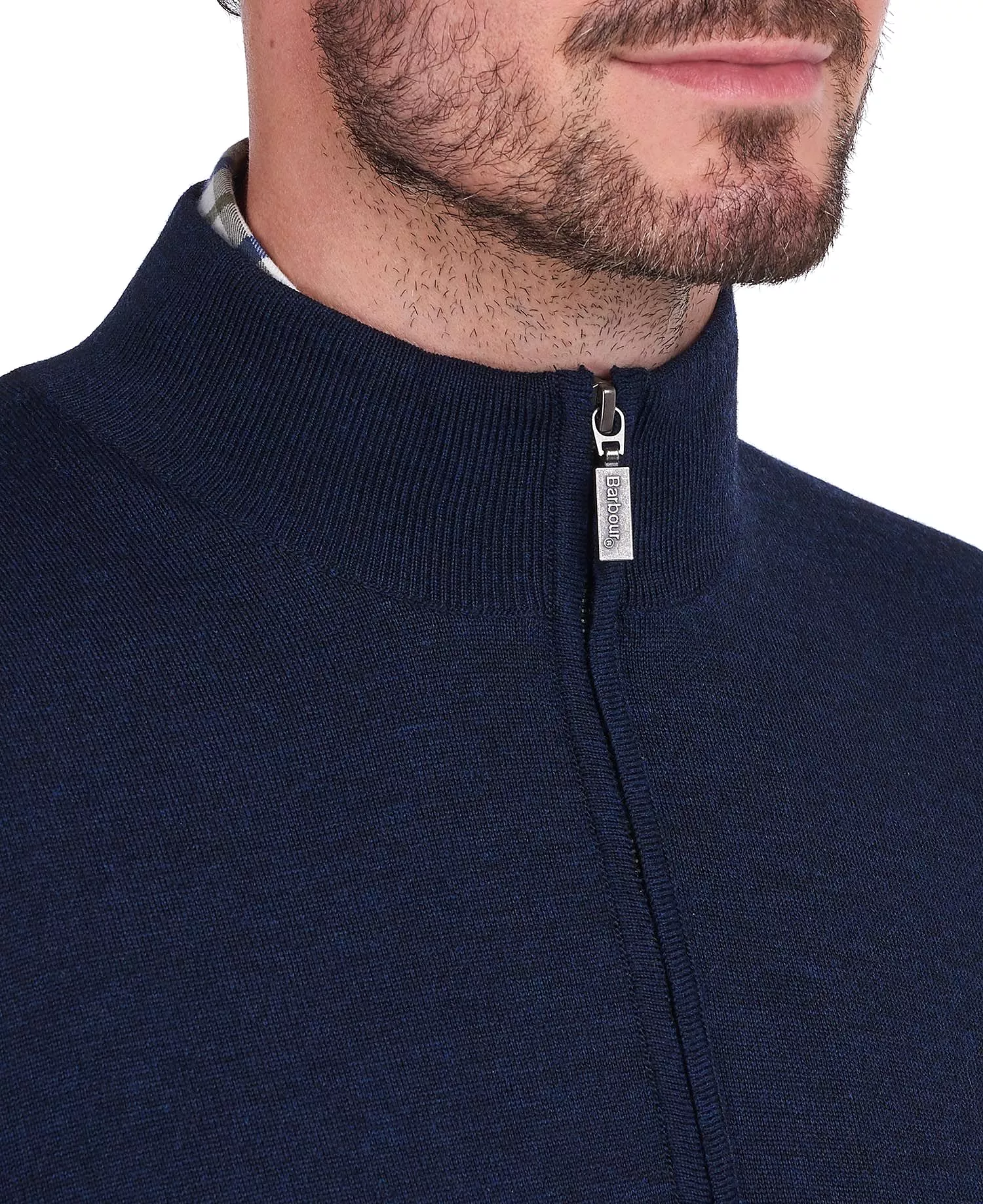 Barbour Gamlin Half Zip Sweater - Navy