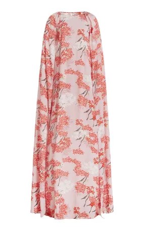 Bernadette Minnie Floral Cape Gown