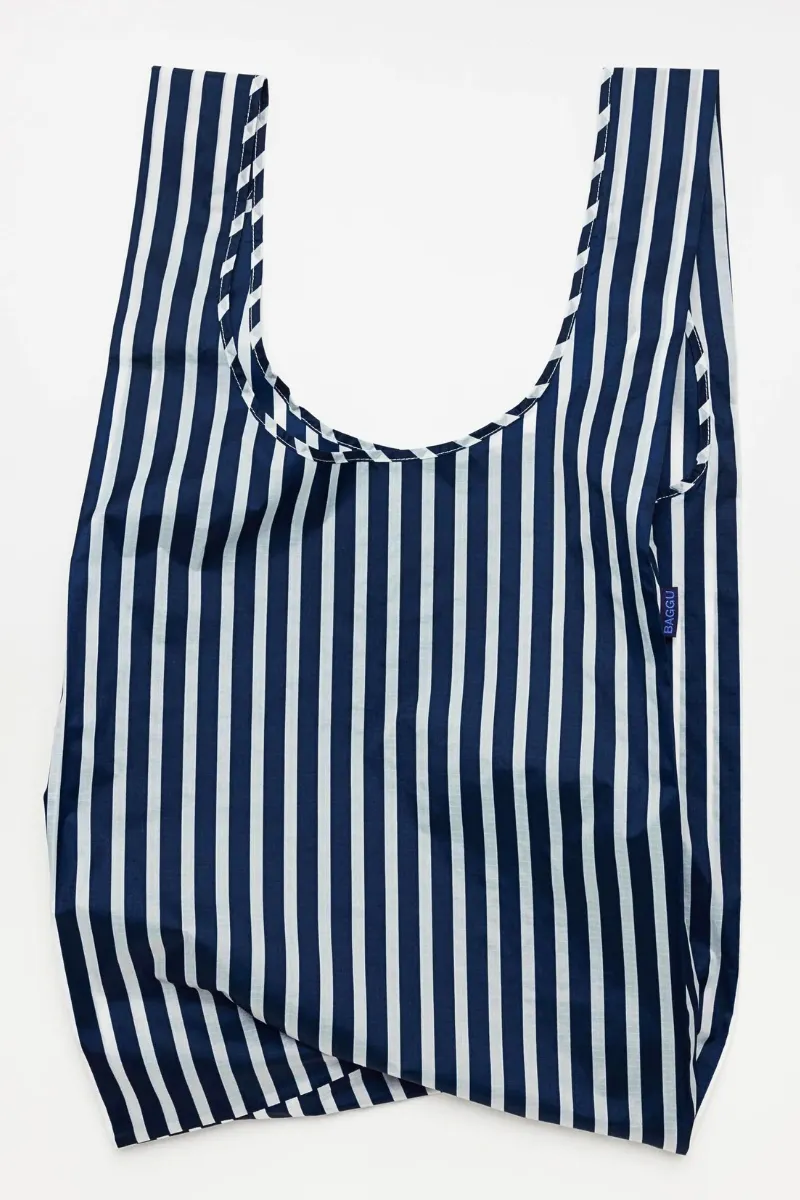 Big Baggu  Navy Stripe