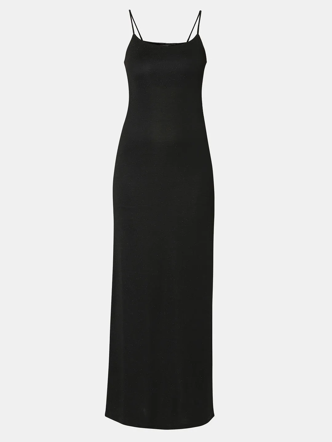 Black Shimmer Singlet Maxi Dress