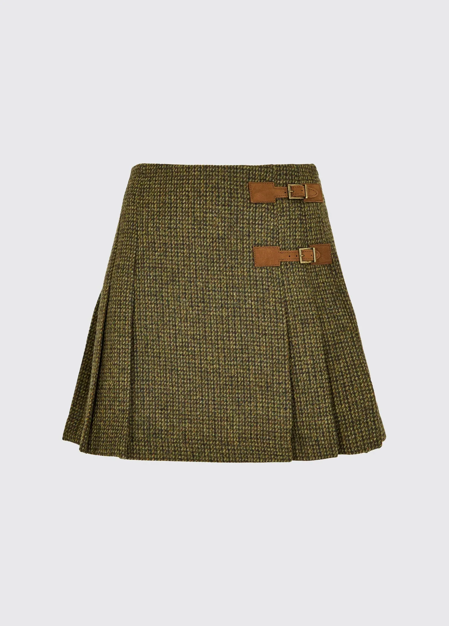 Blossom Tweed Skirt - Heath