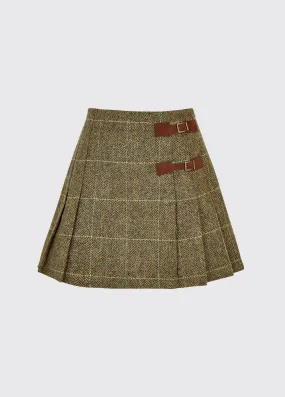 Blossom Tweed Skirt - Thistle