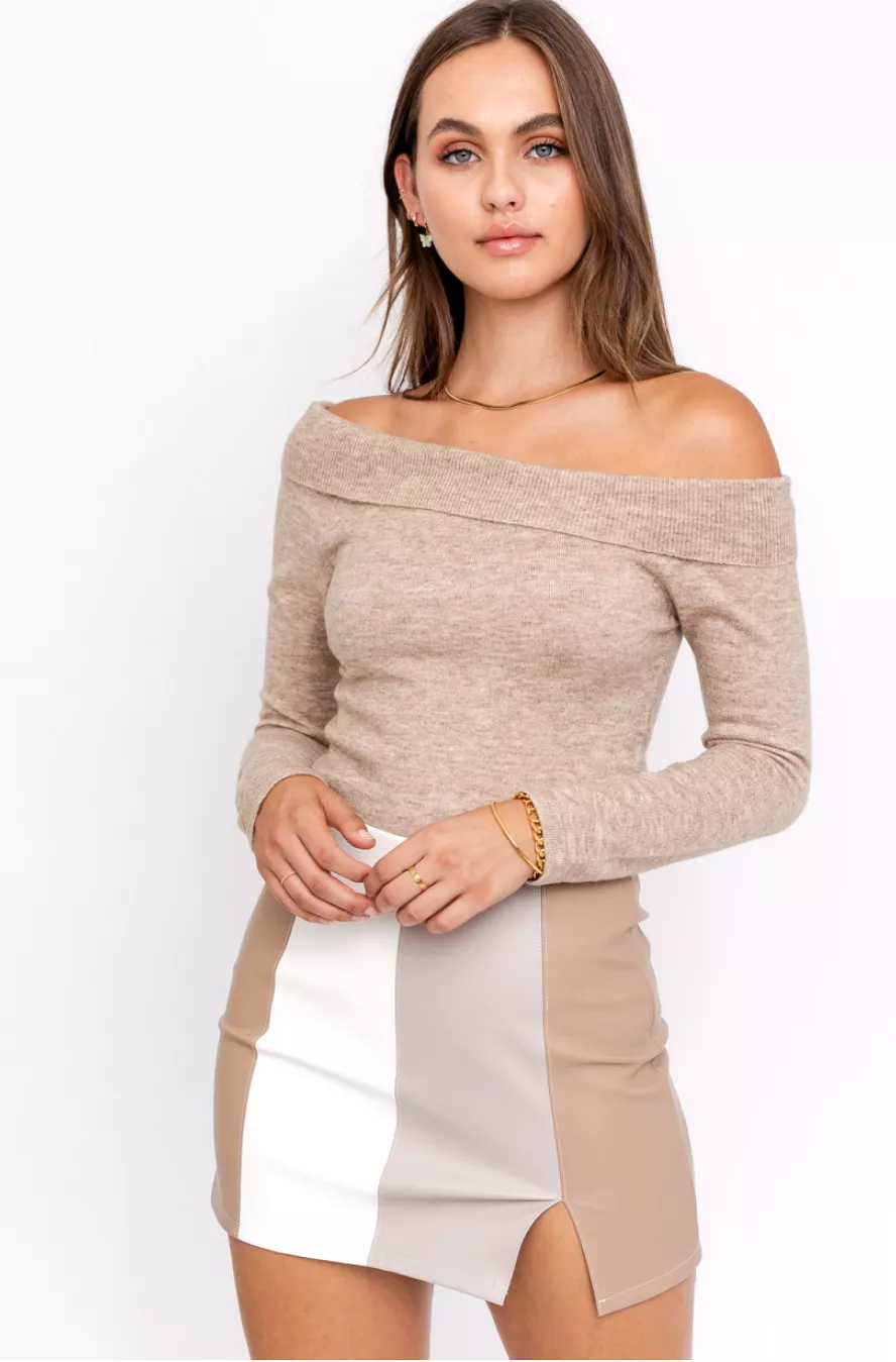 Camille Off The Shoulder Knit Top