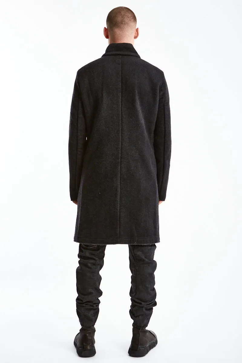 CASHMERE SPRAYED WOOL COAT