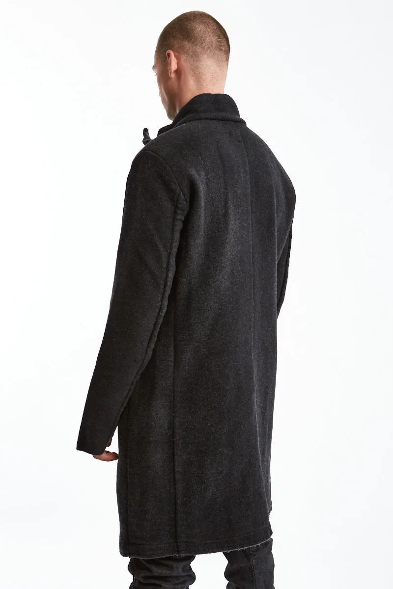 CASHMERE SPRAYED WOOL COAT