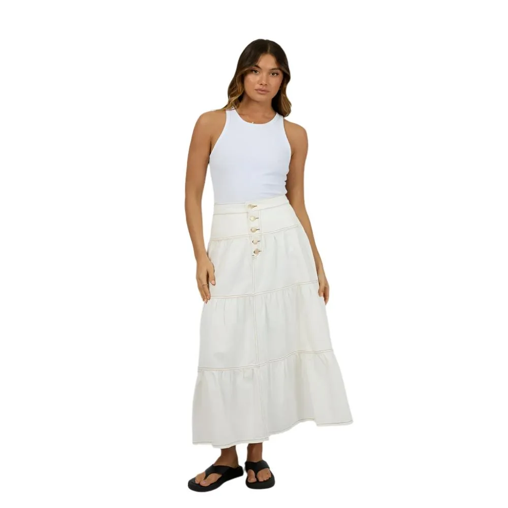 Coco Denim Maxi Skirt - Womens