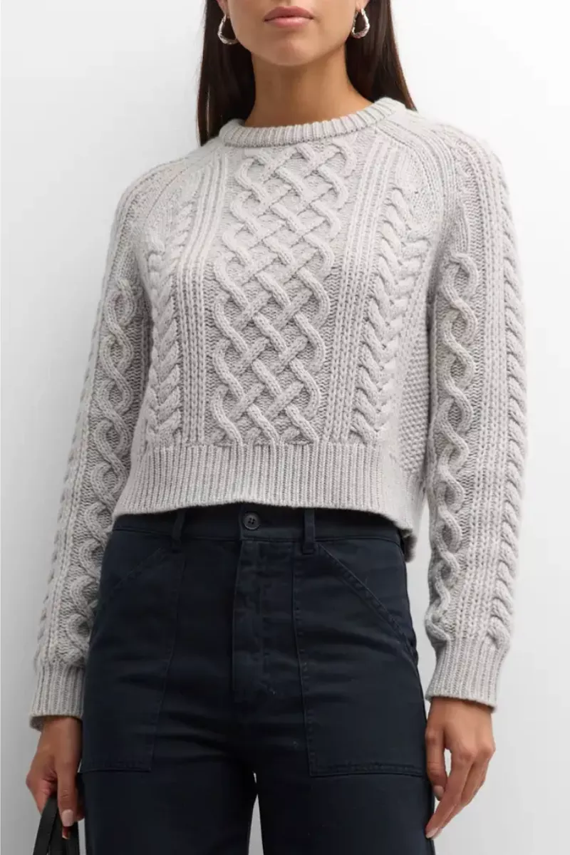 Coras Sweater - Light Grey Melange