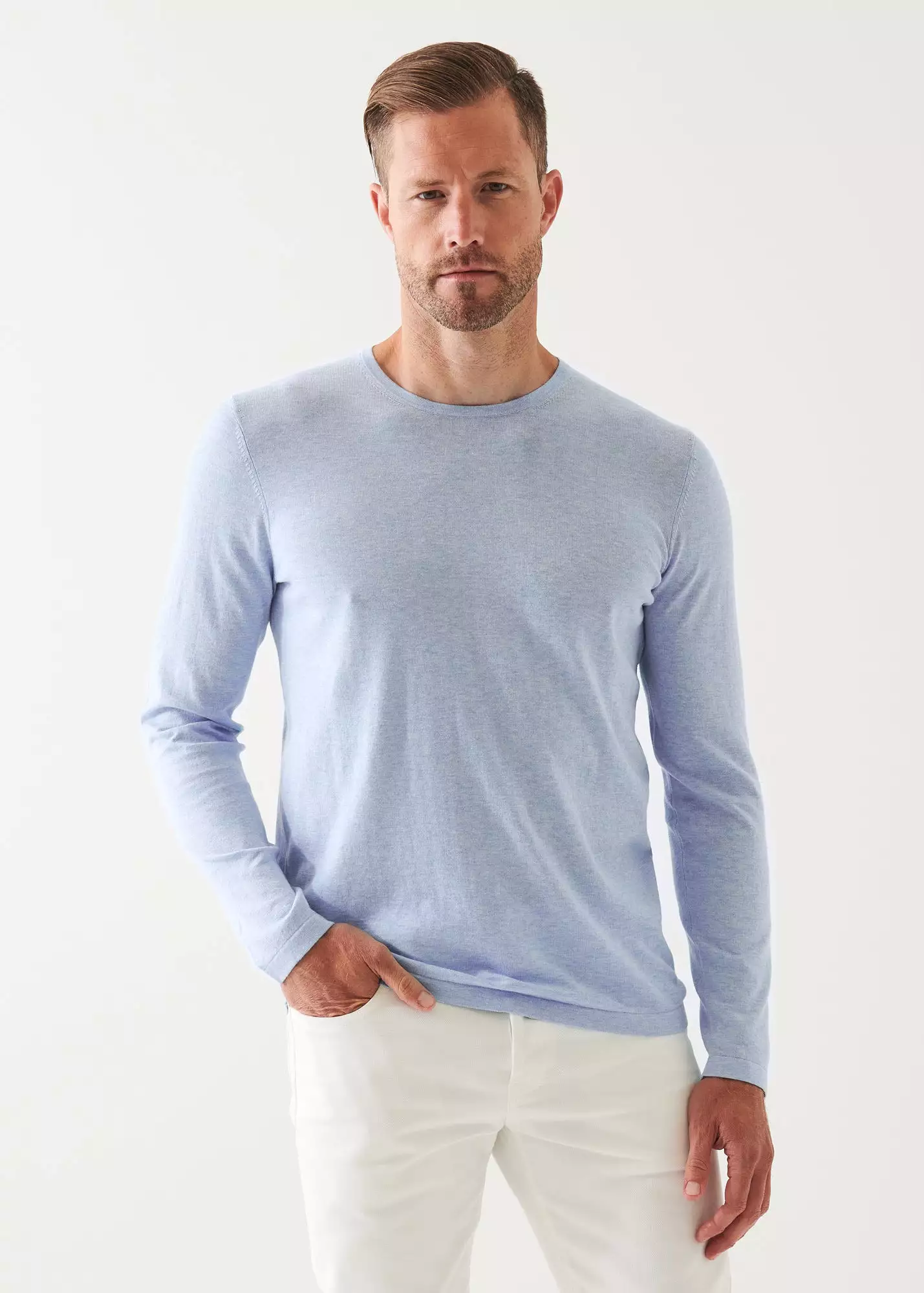 COTTON SILK BLEND SWEATER