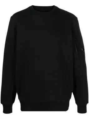 C.P. Company Sweat Diagonal raised fleece Black