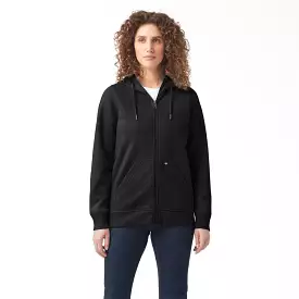 Dickies Women's Zip Front Heavyweight Hooded Sweater FW201 - Black