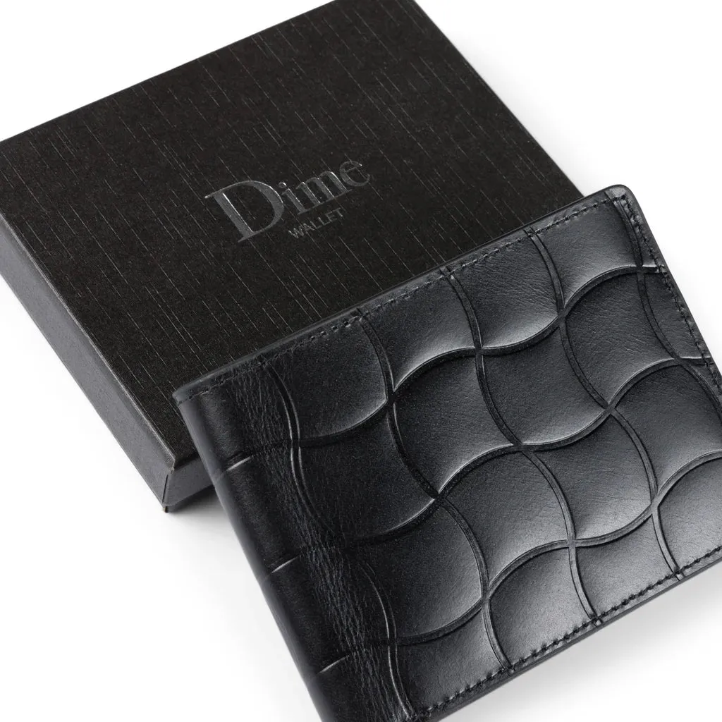 Dime MTL Classic Quilted Leather Wallet Black