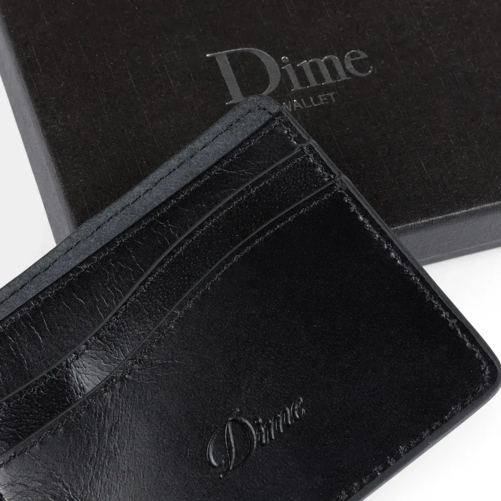 Dime MTL Classic Quilted Leather Wallet Black