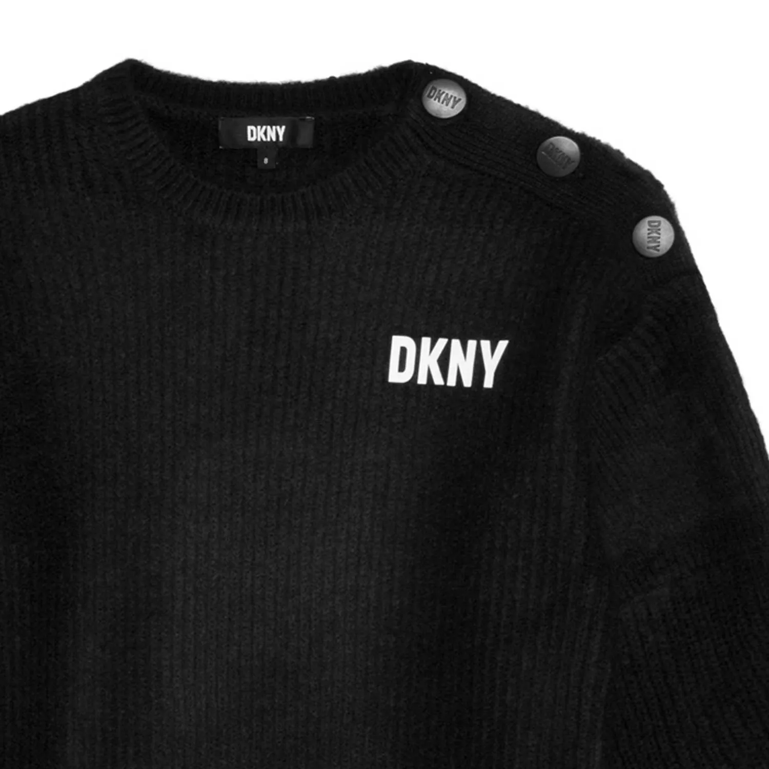 Dkny Black Maxi-Pull Dress For Girls And Teen