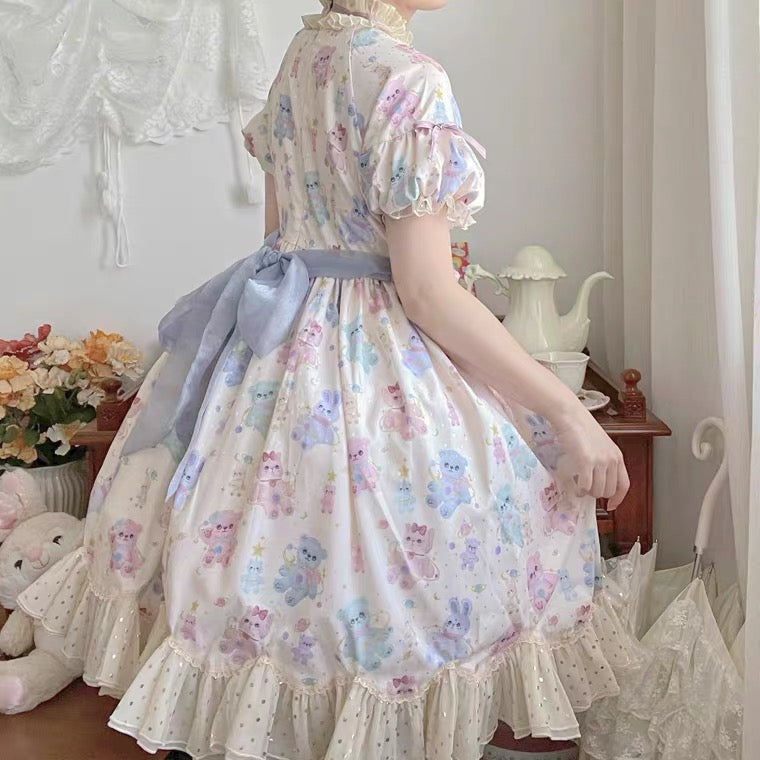 Dolls and dancing bear Lolita style dress premium selection