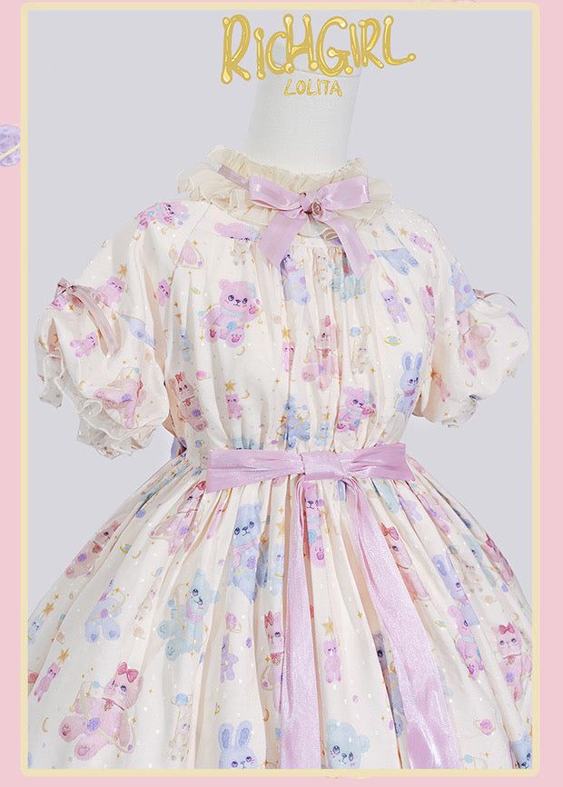 Dolls and dancing bear Lolita style dress premium selection