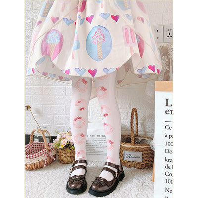 donuts stocking lolita dress coordinate