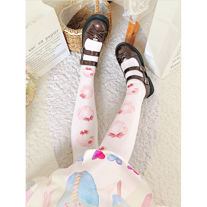 donuts stocking lolita dress coordinate