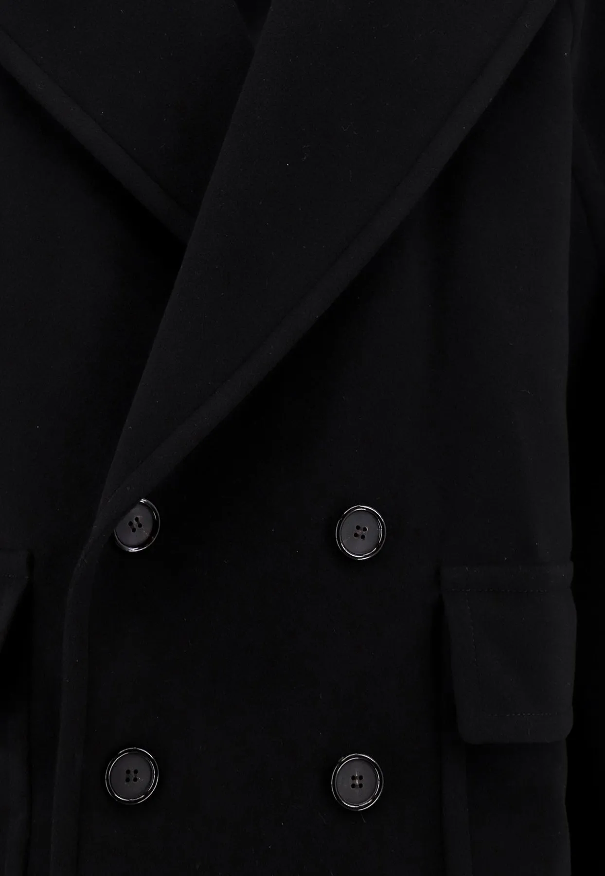 Double-Breasted Tailored Cashmere Coat