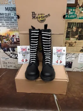 Dr Martens Anissa Black 14 Hole Zip Boot