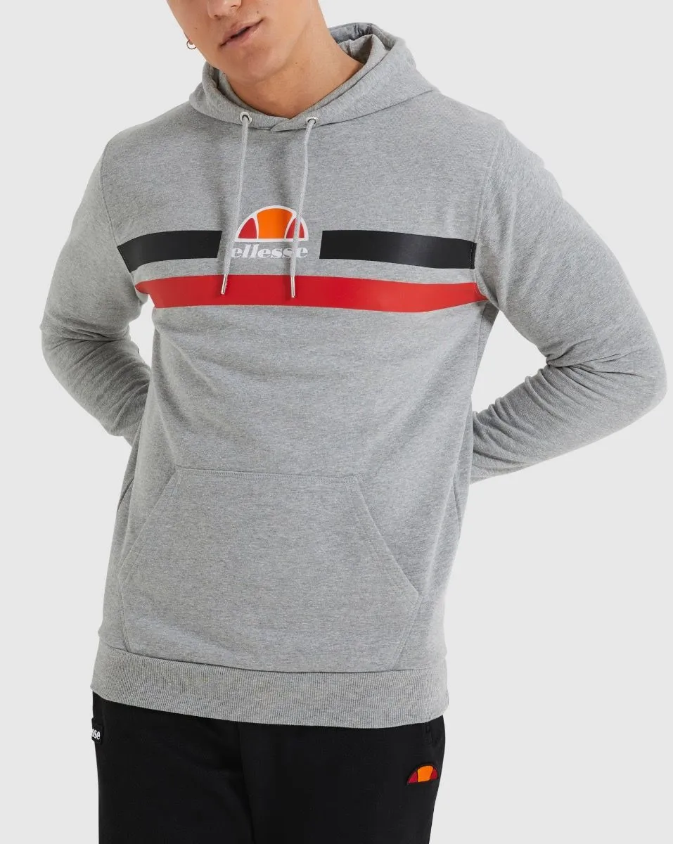 Ellesse Alroni Overhead Hooded Sweatshirt Grey Marl