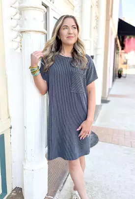 Feelings For You Dress in Charcoal