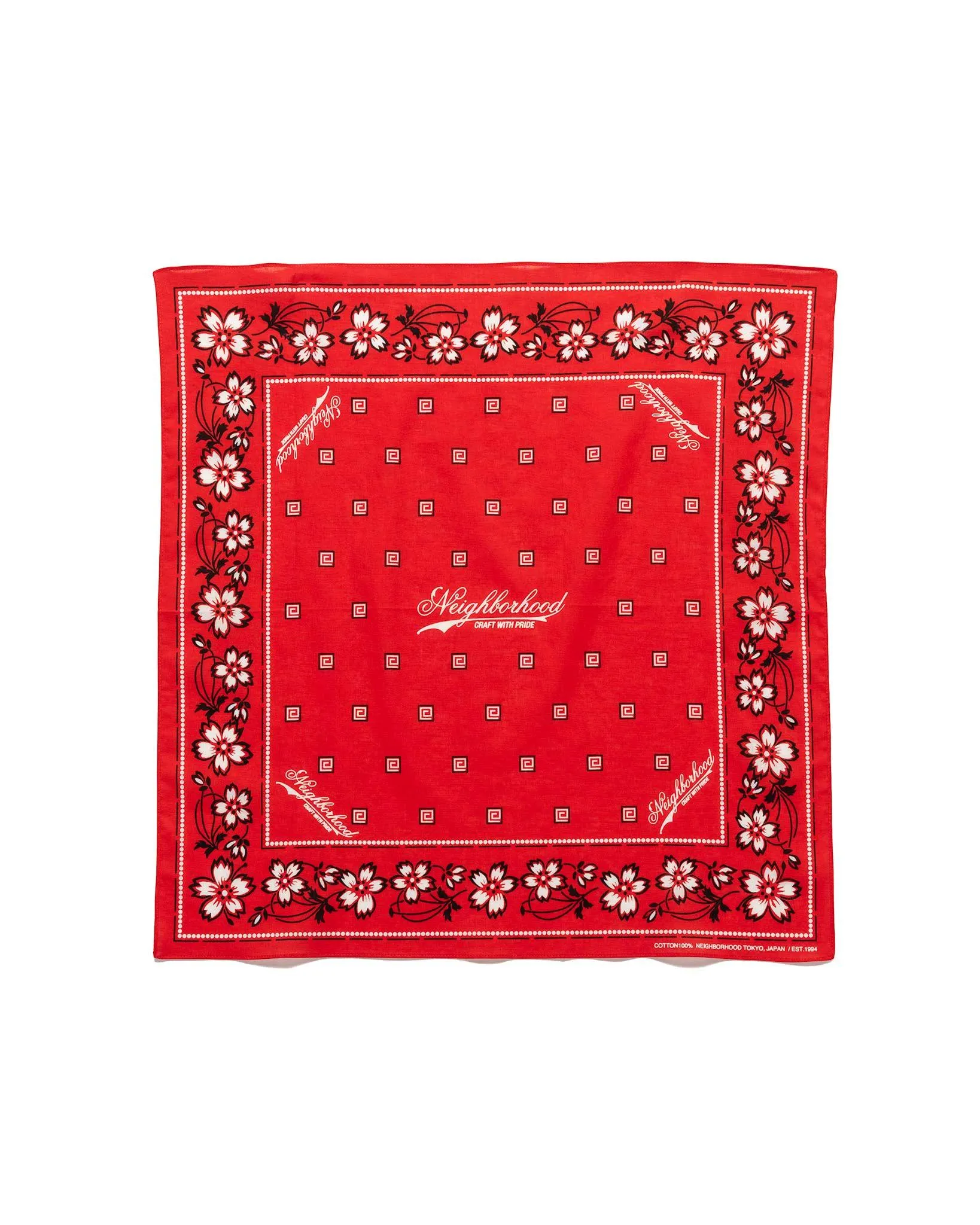 Flower Bandana Red