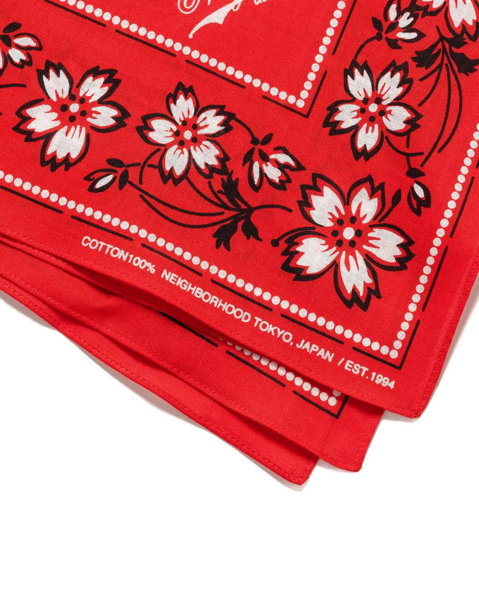 Flower Bandana Red