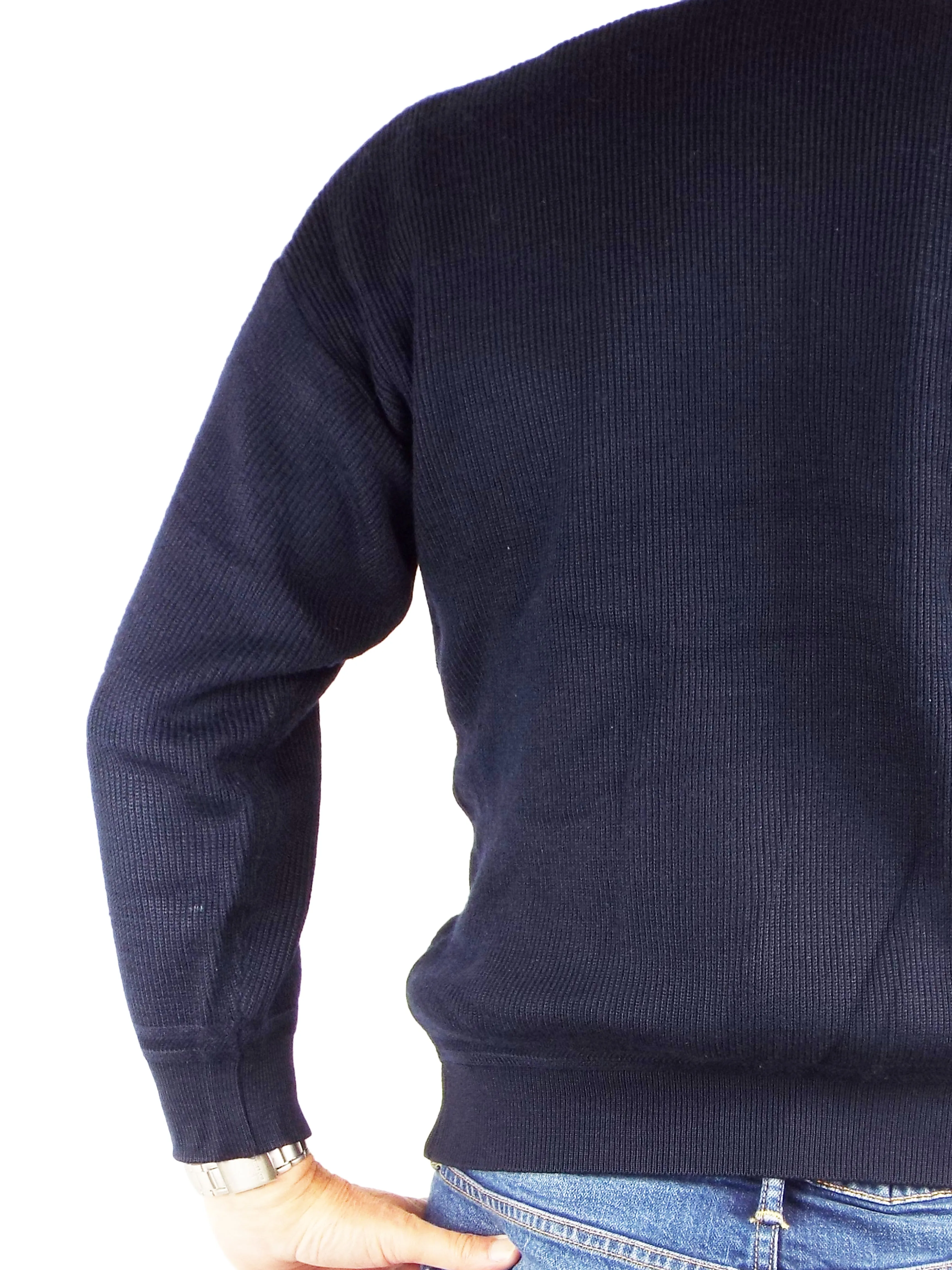 French - Dark Navy Blue Sweater / Crew Neck Jumper - Grade 1