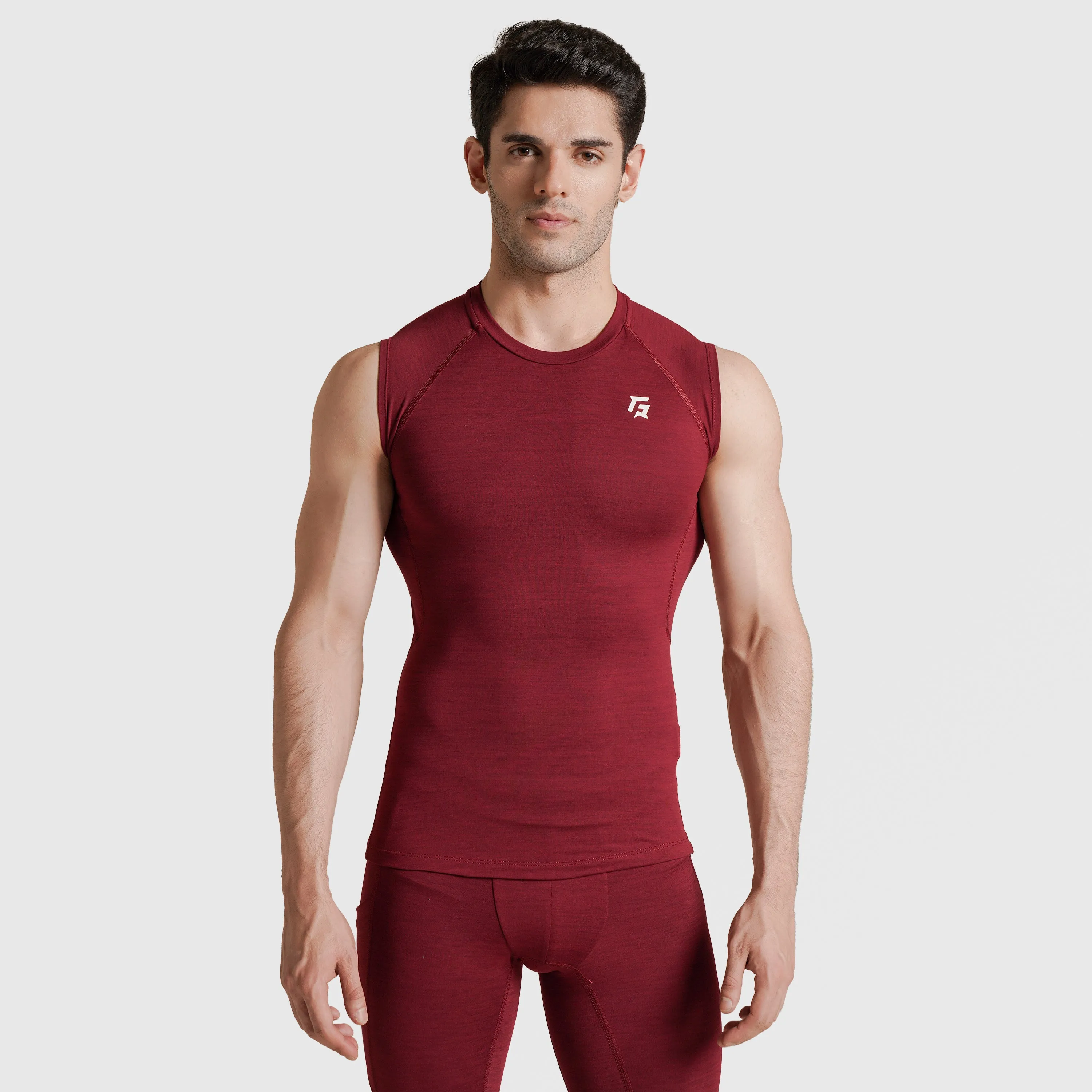 GA Compression Sleeveless (Maroon)