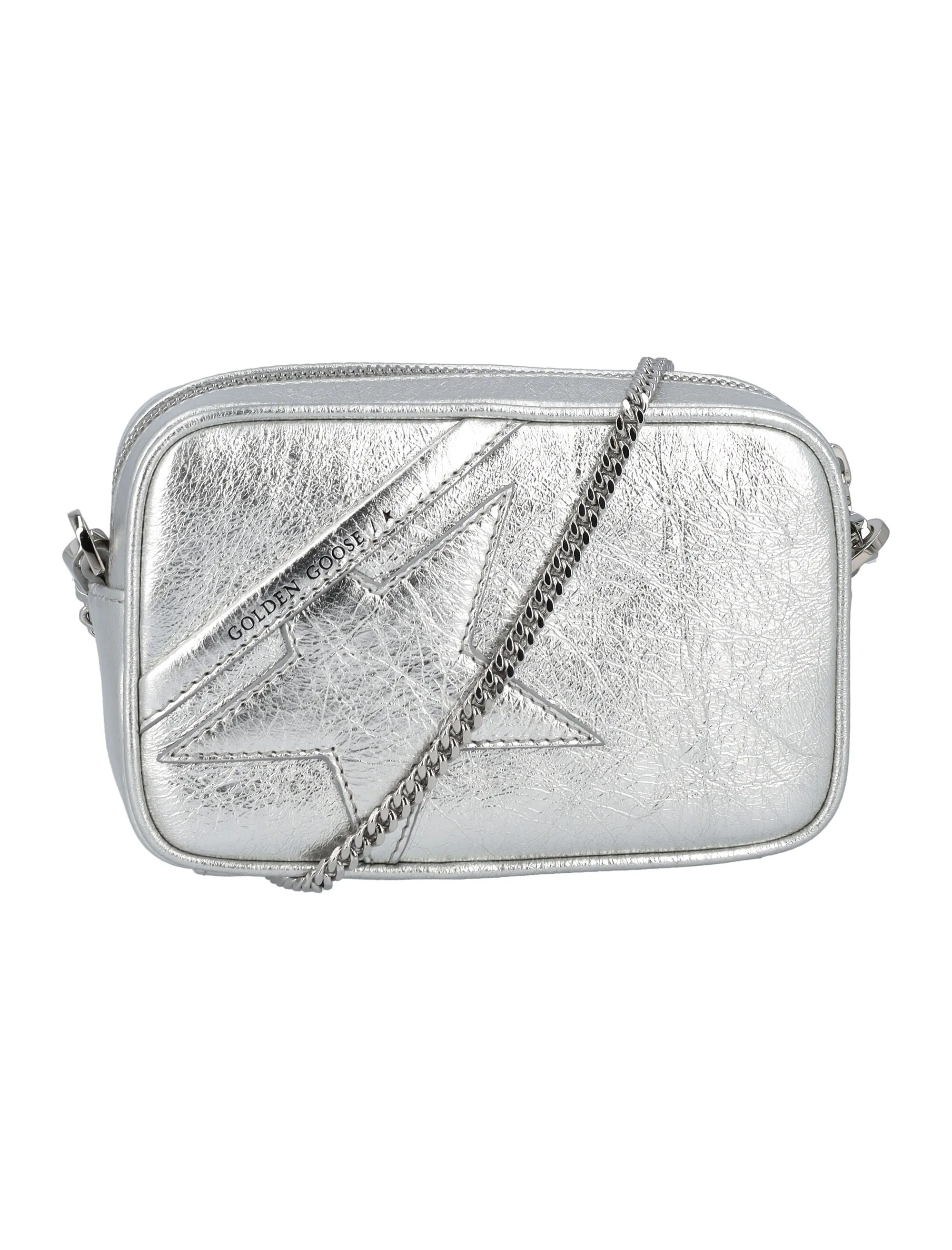 Golden Goose Deluxe Brand Metallic Star Patch Crossbody Bag