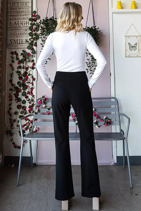 Heimish Flare Pants with Wide Waist Band