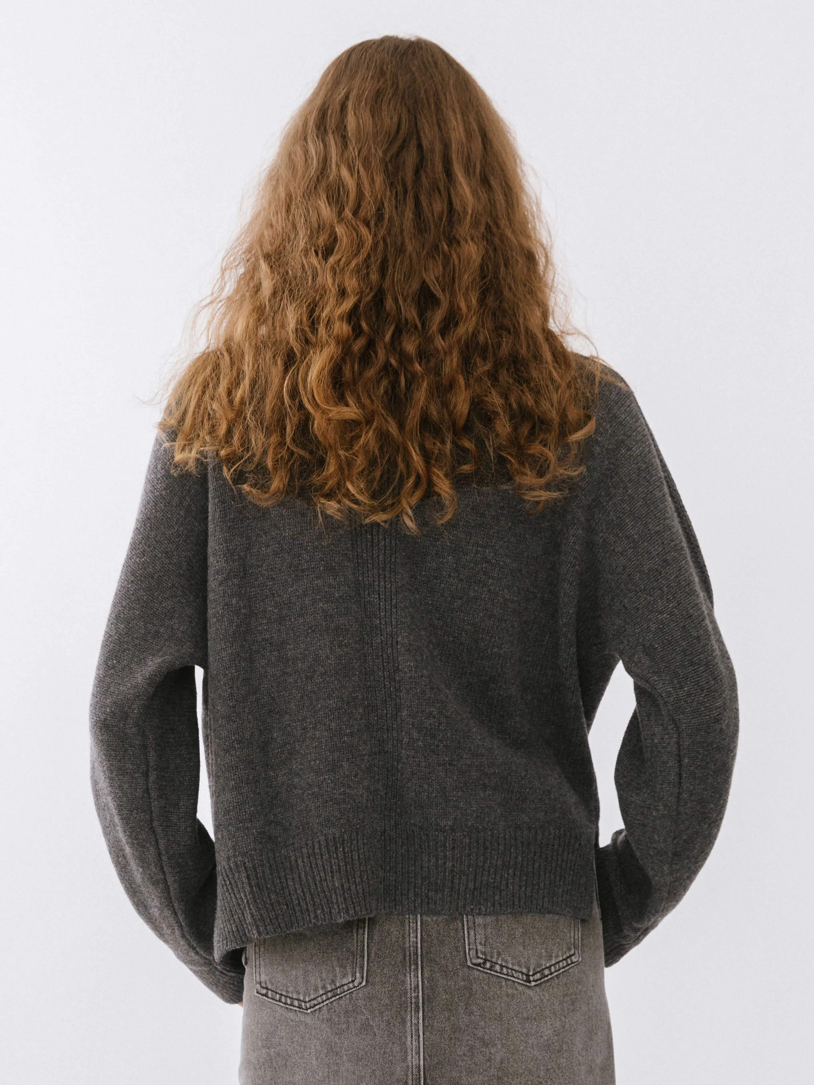 High Neck Sheep Wool Sweater