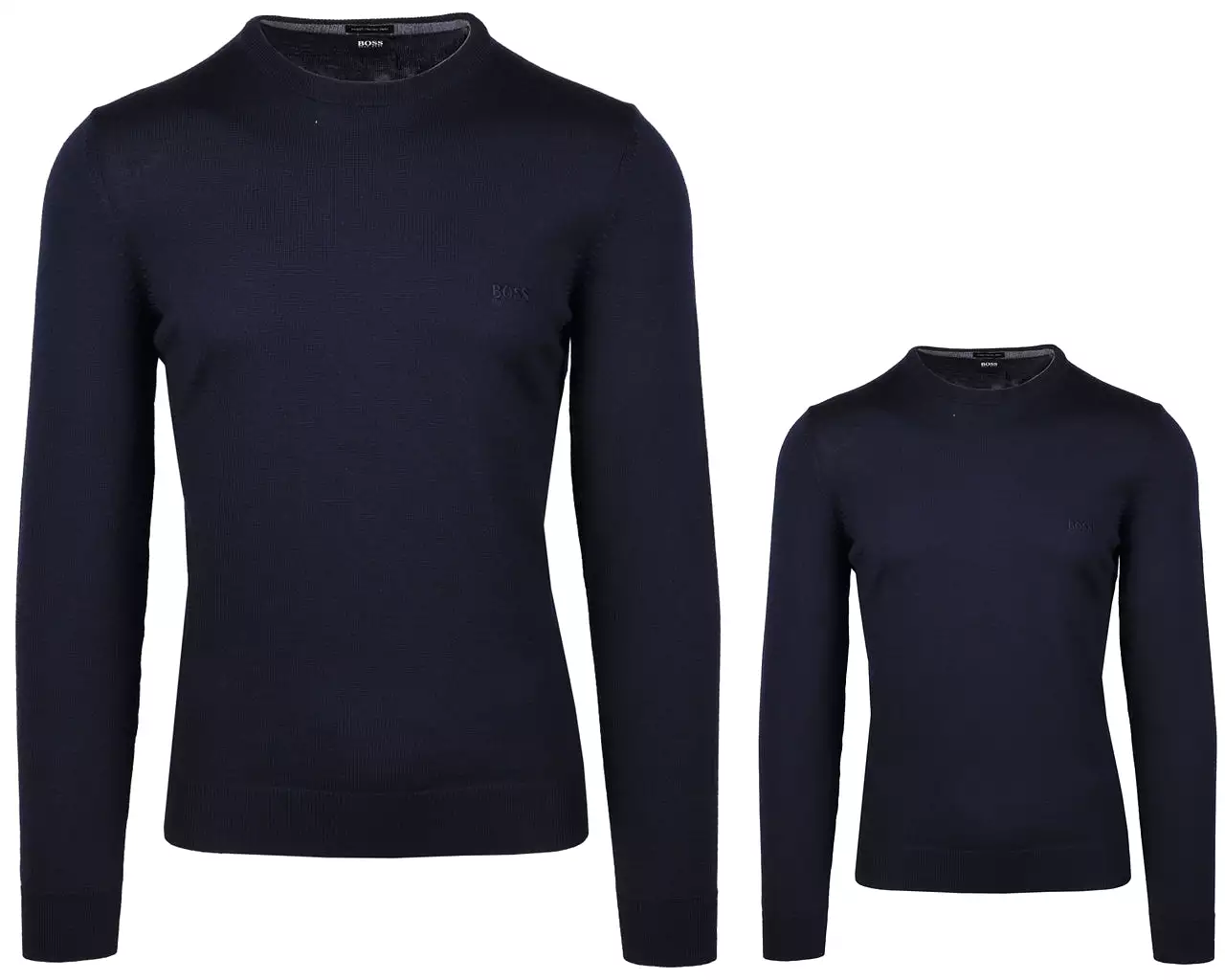 Hugo Boss Botto L 50435442 402 Virgin Wool Sweater Blue