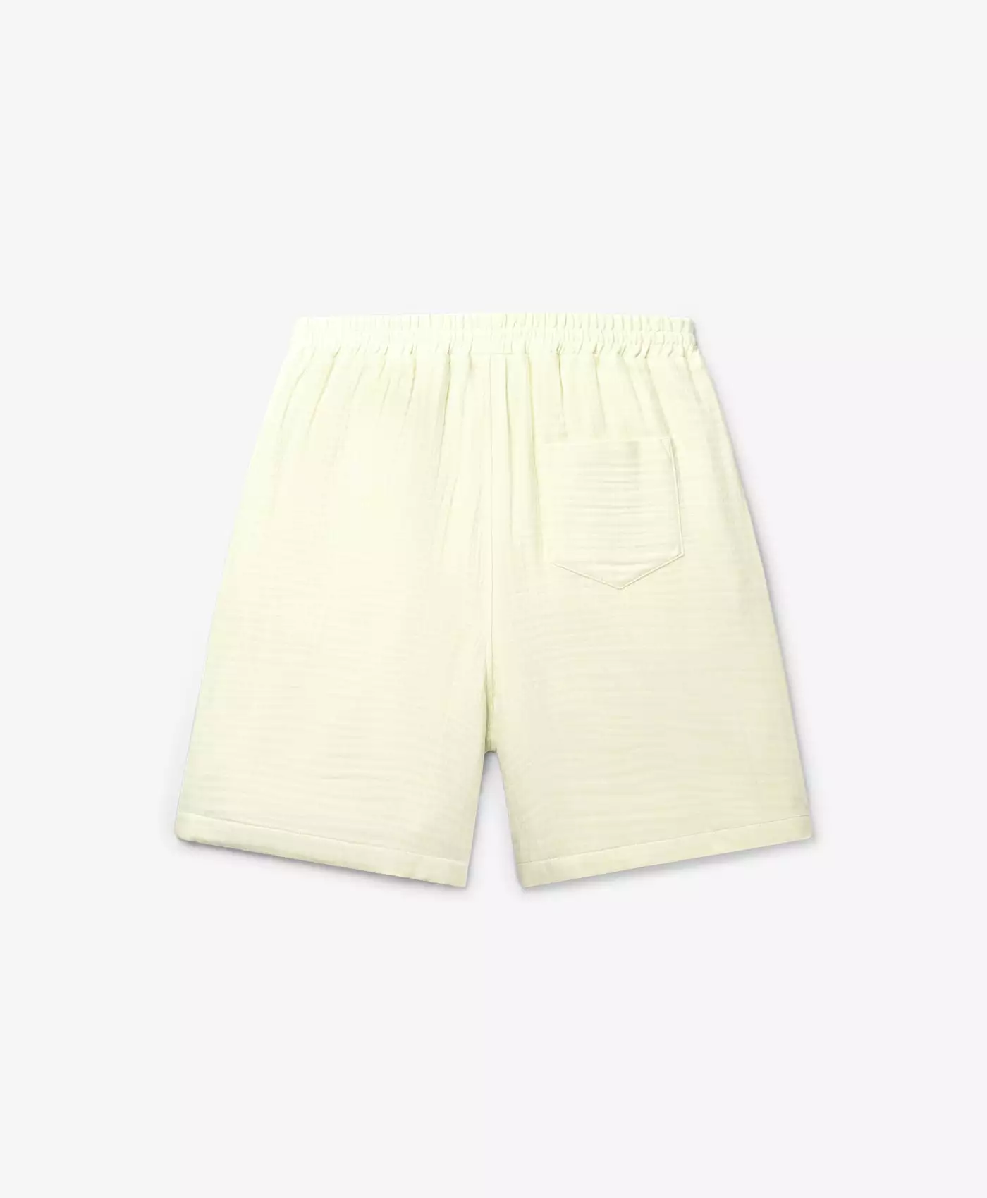 Icing Yellow Enzi Seersucker Shorts