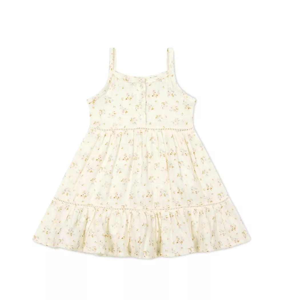 Jamie Kay - Organic Cotton Muslin Hazel Dress in Nina Watercolour Floral