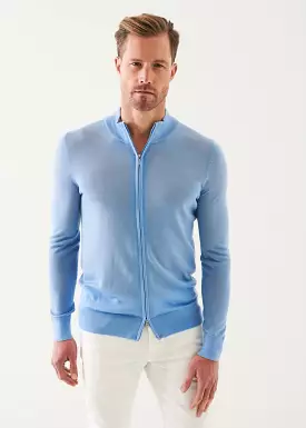 LIGHTWEIGHT MERINO BLEND FULL ZIP SWEATER