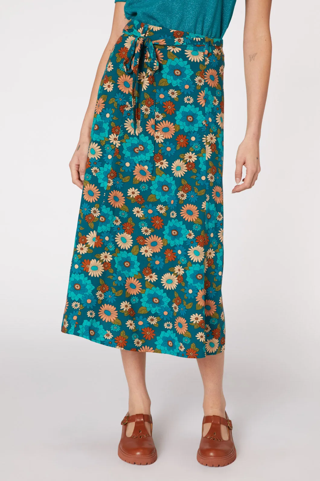 Lindy 70S Floral Skirt