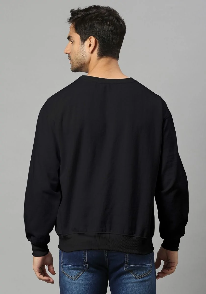 Lite Men Oversized Sweatshirt - Black