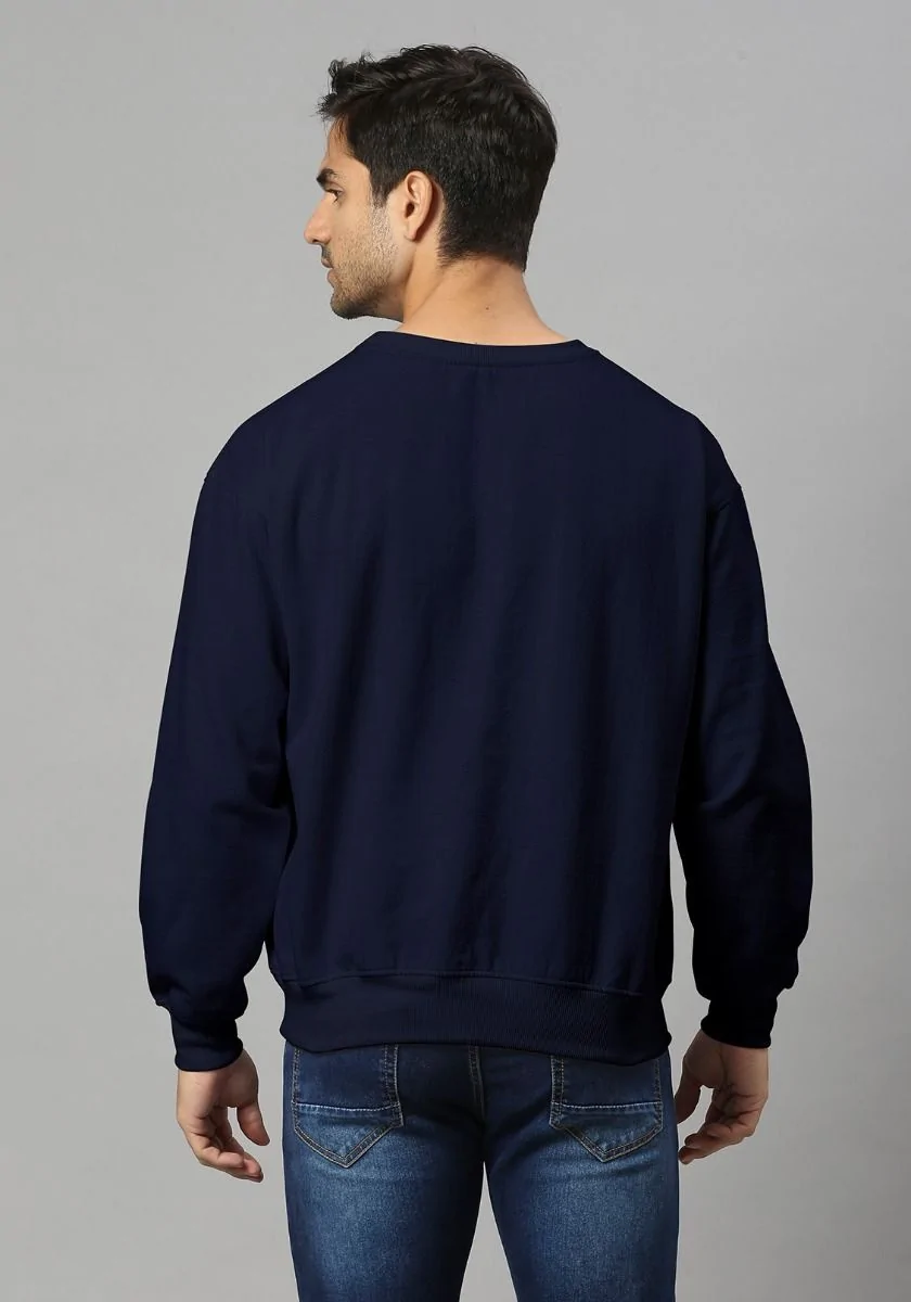 Lite Men Oversized Sweatshirt - Navy