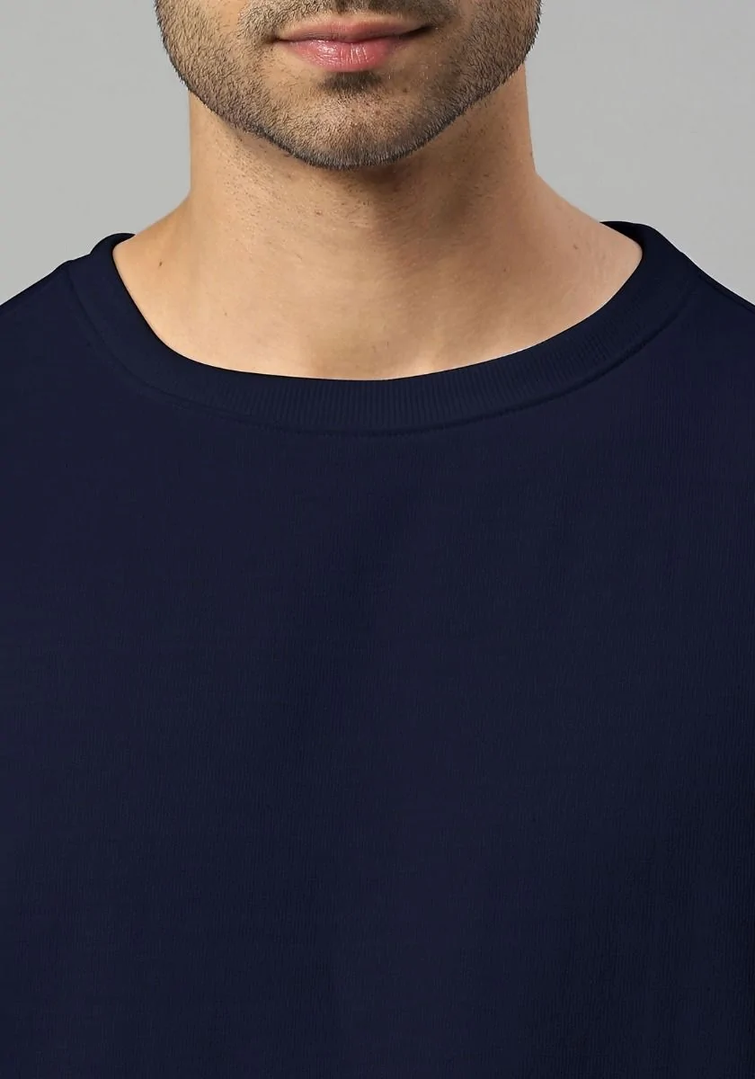 Lite Men Oversized Sweatshirt - Navy