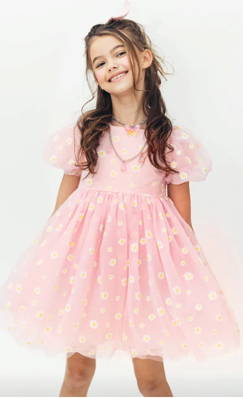 Lola + The Boys Daisy Puff Tulle Dress