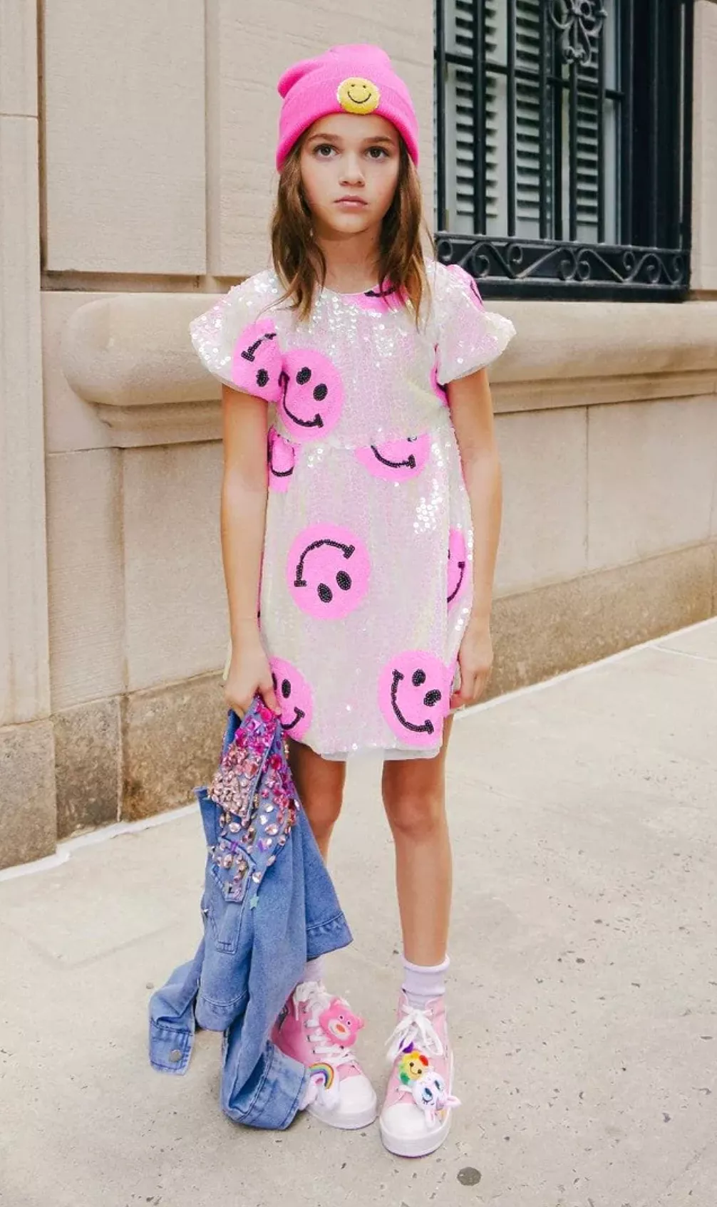 Lola + The Boys - Pinkie Happy Emoji Dress